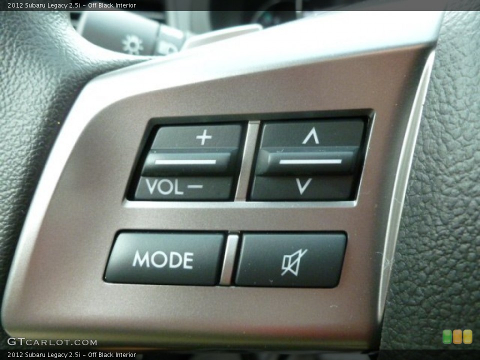 Off Black Interior Controls for the 2012 Subaru Legacy 2.5i #64982123