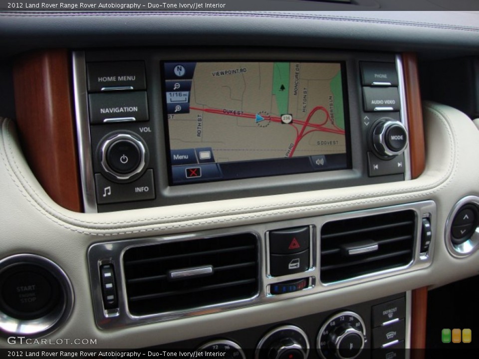 Duo-Tone Ivory/Jet Interior Navigation for the 2012 Land Rover Range Rover Autobiography #64987040