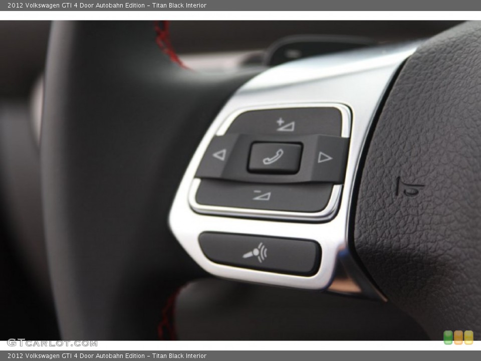 Titan Black Interior Controls for the 2012 Volkswagen GTI 4 Door Autobahn Edition #64988333