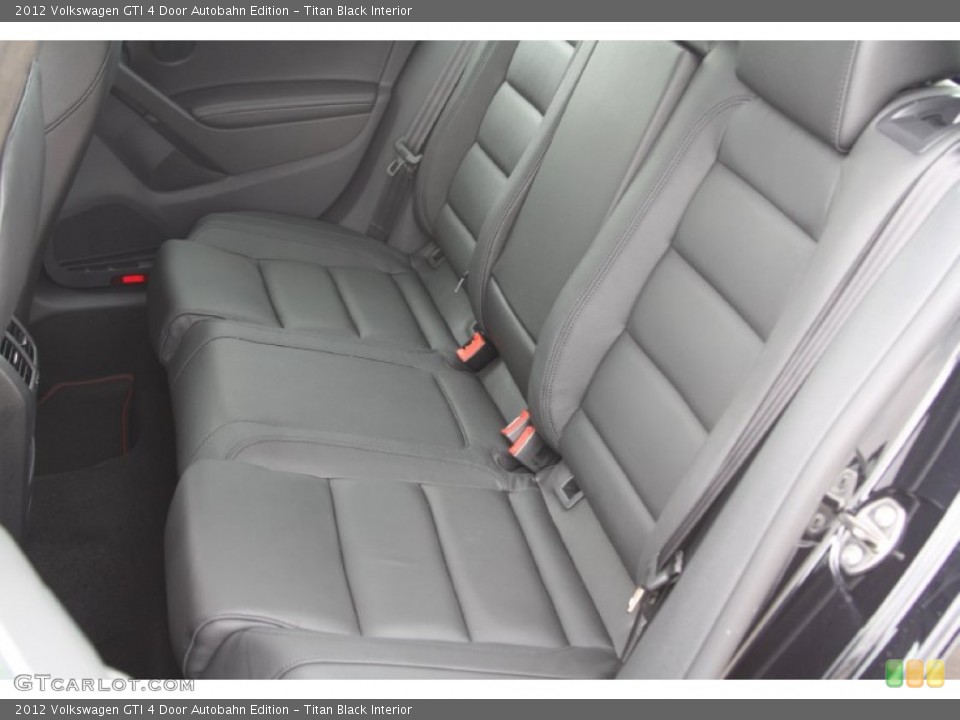 Titan Black Interior Rear Seat for the 2012 Volkswagen GTI 4 Door Autobahn Edition #64988357