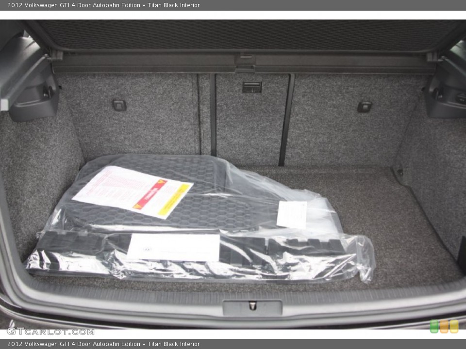 Titan Black Interior Trunk for the 2012 Volkswagen GTI 4 Door Autobahn Edition #64988392