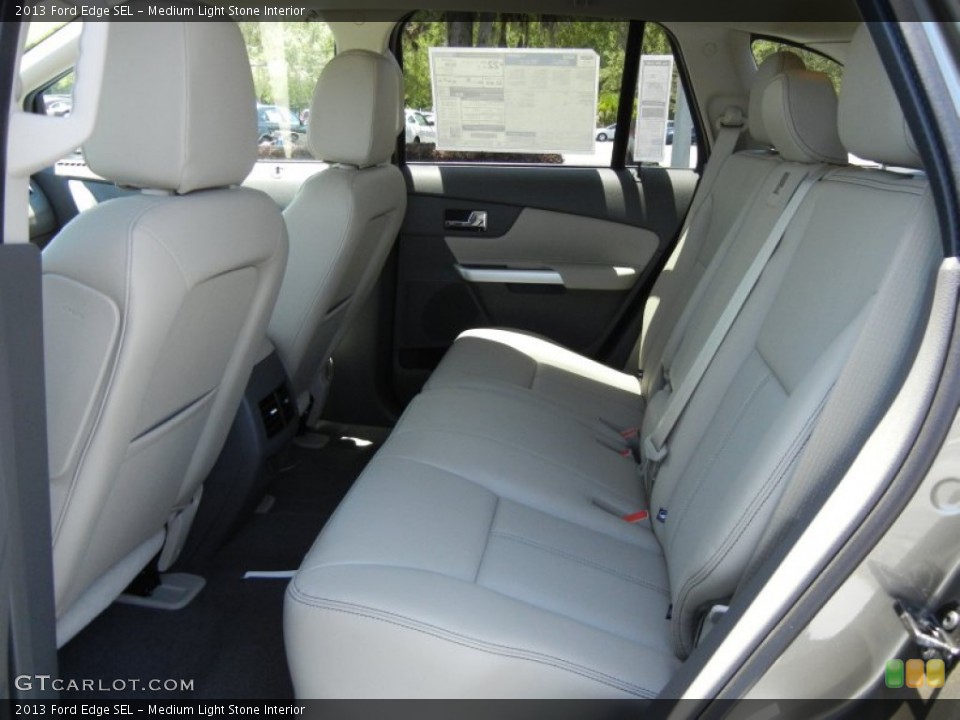 Medium Light Stone Interior Rear Seat for the 2013 Ford Edge SEL #64993691