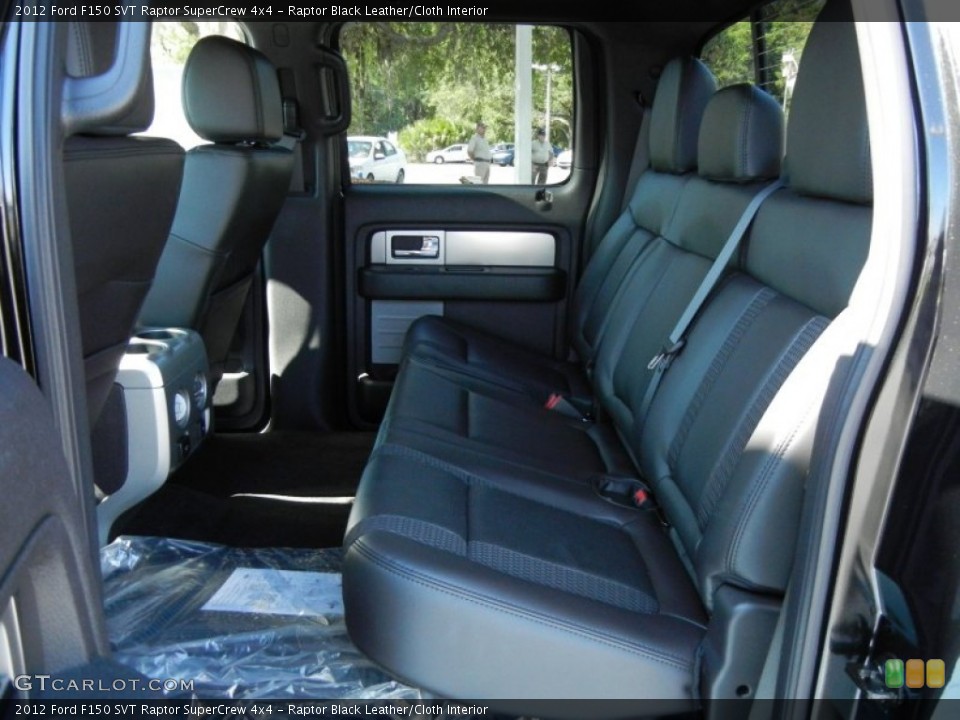 Raptor Black Leather/Cloth Interior Rear Seat for the 2012 Ford F150 SVT Raptor SuperCrew 4x4 #64994336
