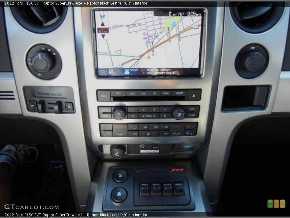 Raptor Black Leather/Cloth Interior Navigation for the 2012 Ford F150 SVT Raptor SuperCrew 4x4 #64994369
