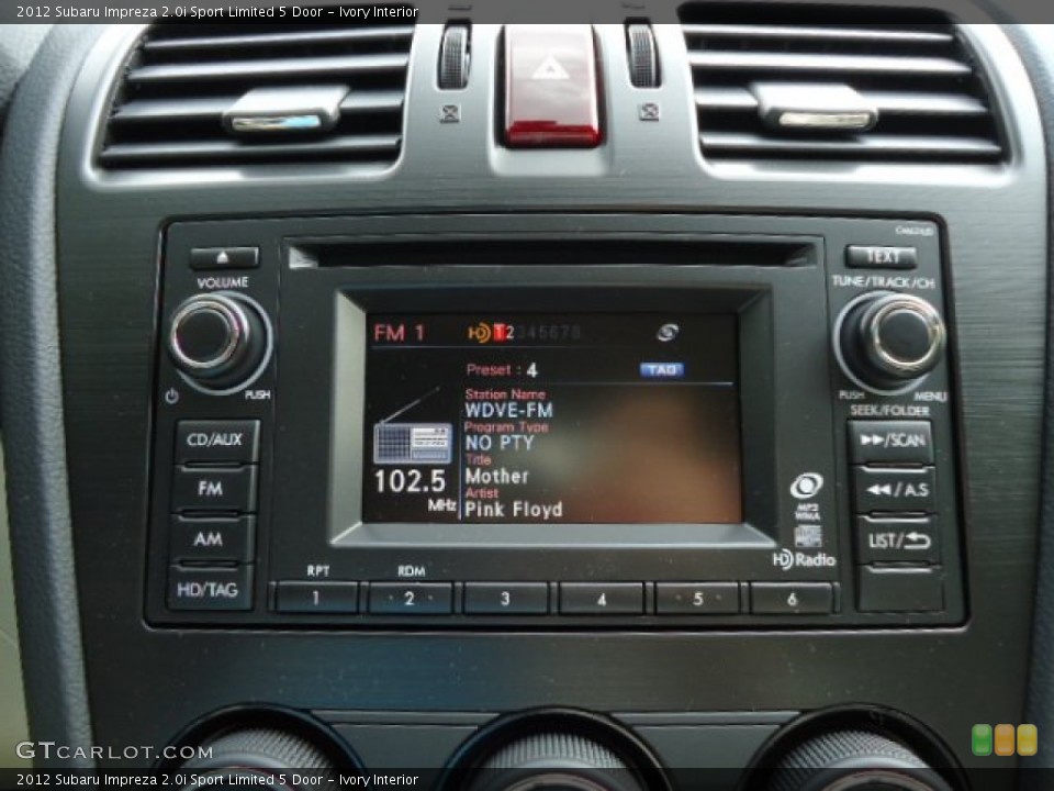 Ivory Interior Audio System for the 2012 Subaru Impreza 2.0i Sport Limited 5 Door #64995644