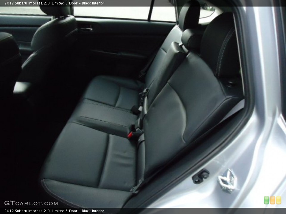 Black Interior Rear Seat for the 2012 Subaru Impreza 2.0i Limited 5 Door #64996010