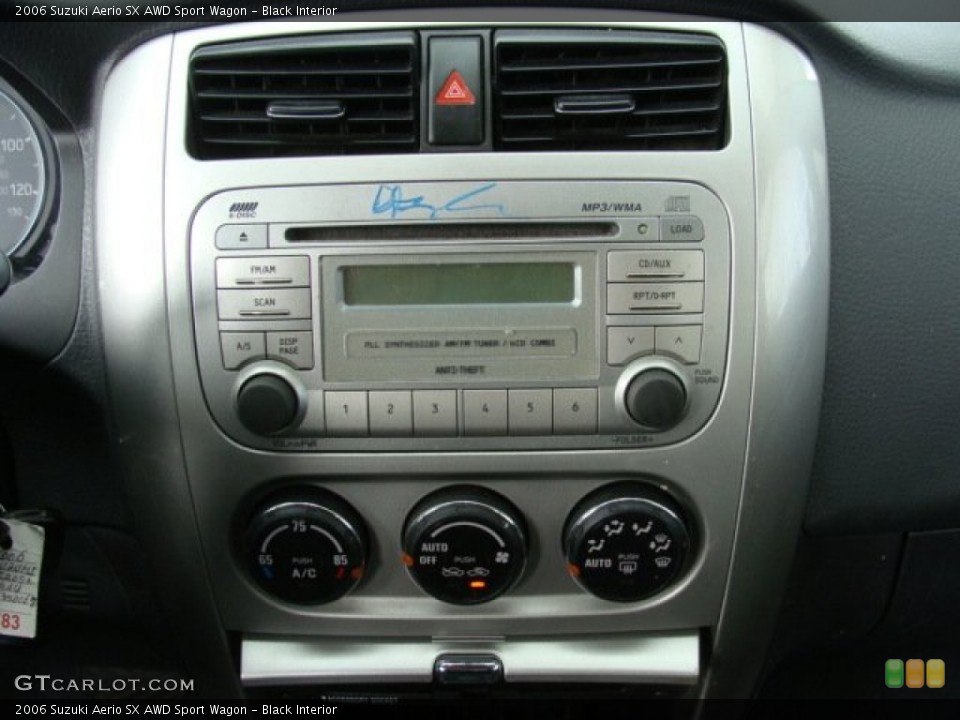 Black Interior Controls for the 2006 Suzuki Aerio SX AWD Sport Wagon #64996118