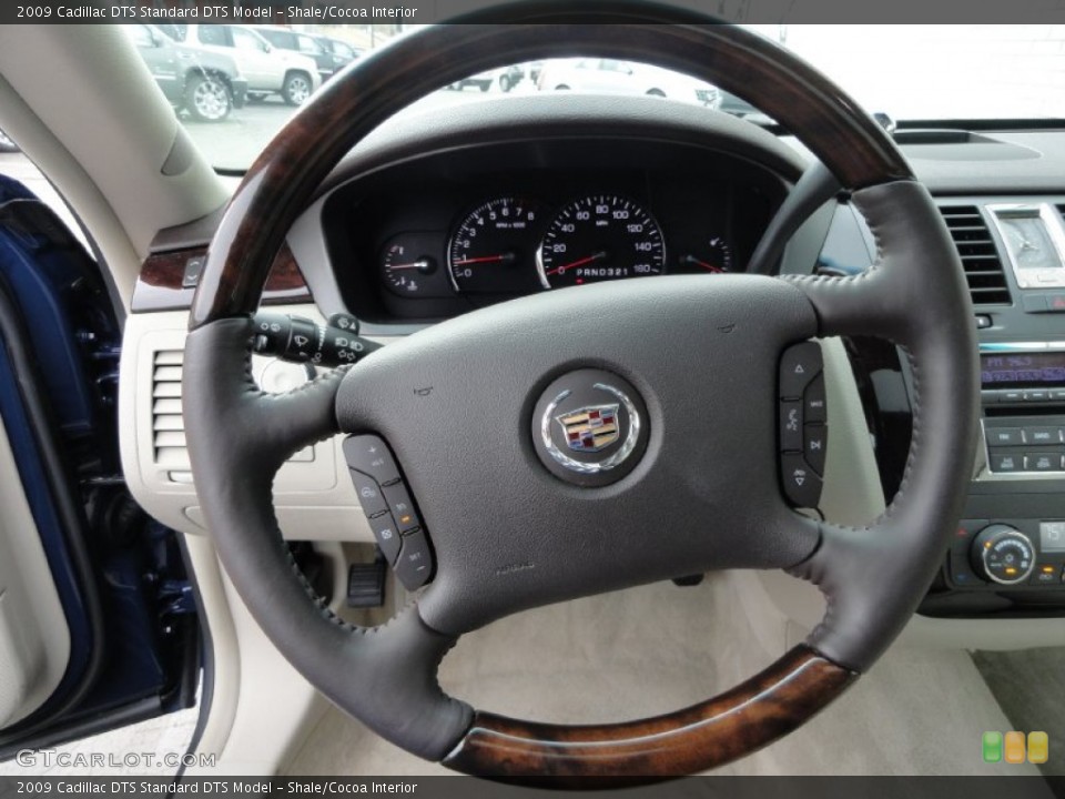 Shale/Cocoa Interior Steering Wheel for the 2009 Cadillac DTS  #64996502