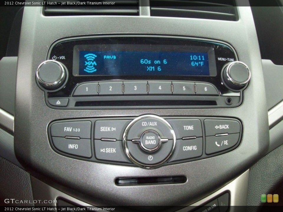 Jet Black/Dark Titanium Interior Controls for the 2012 Chevrolet Sonic LT Hatch #64996943