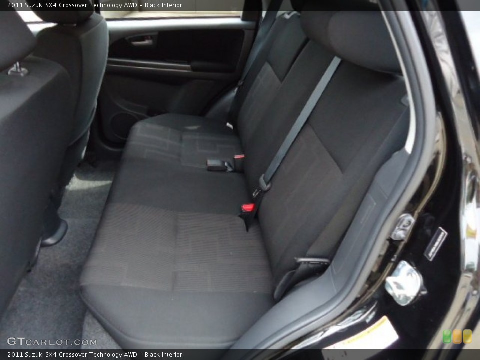 Black Interior Rear Seat for the 2011 Suzuki SX4 Crossover Technology AWD #64997324