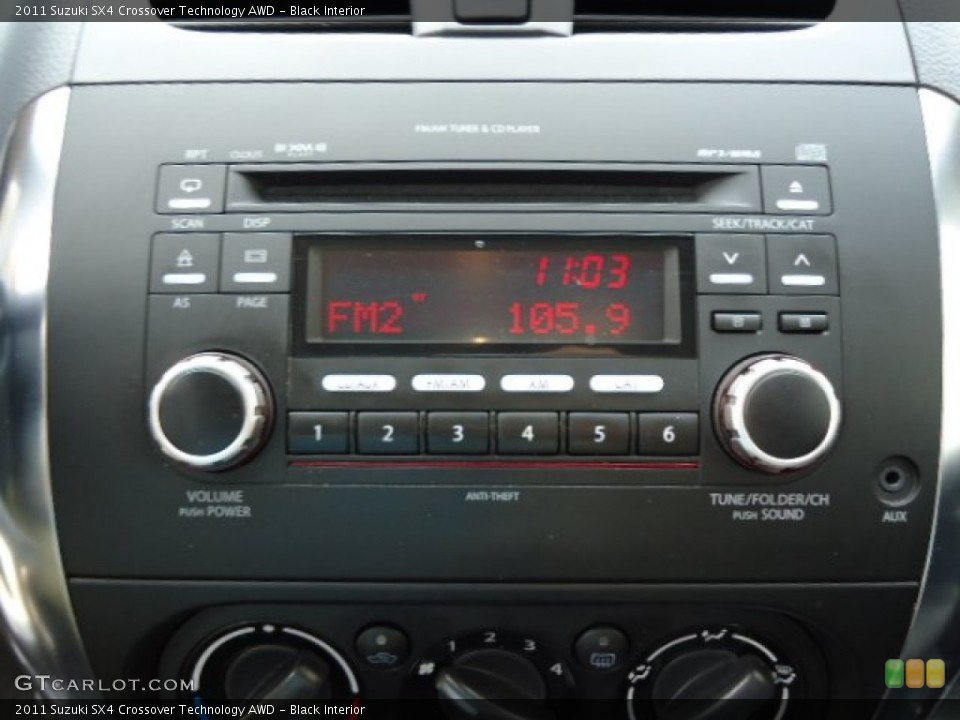 Black Interior Audio System for the 2011 Suzuki SX4 Crossover Technology AWD #64997379