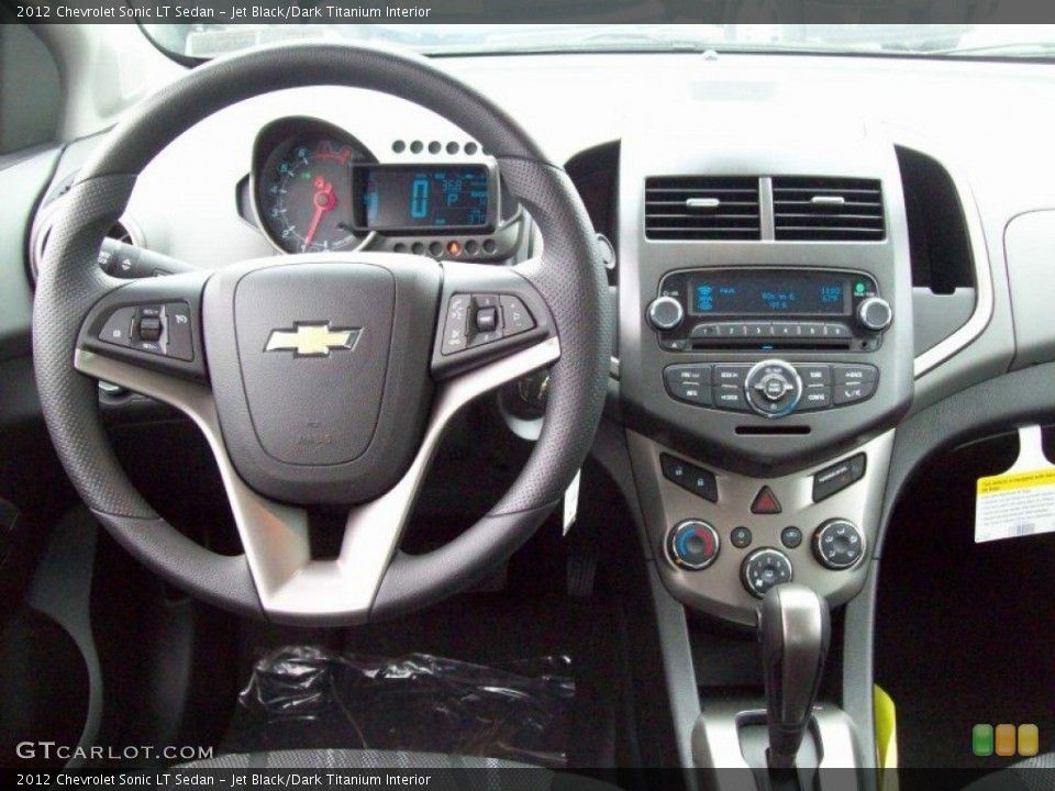 Jet Black/Dark Titanium Interior Dashboard for the 2012 Chevrolet Sonic LT Sedan #64997800