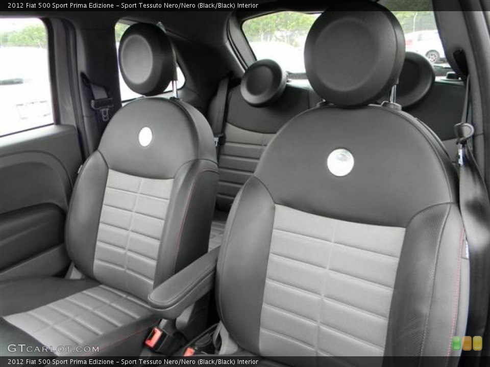Sport Tessuto Nero/Nero (Black/Black) Interior Photo for the 2012 Fiat 500 Sport Prima Edizione #64998060