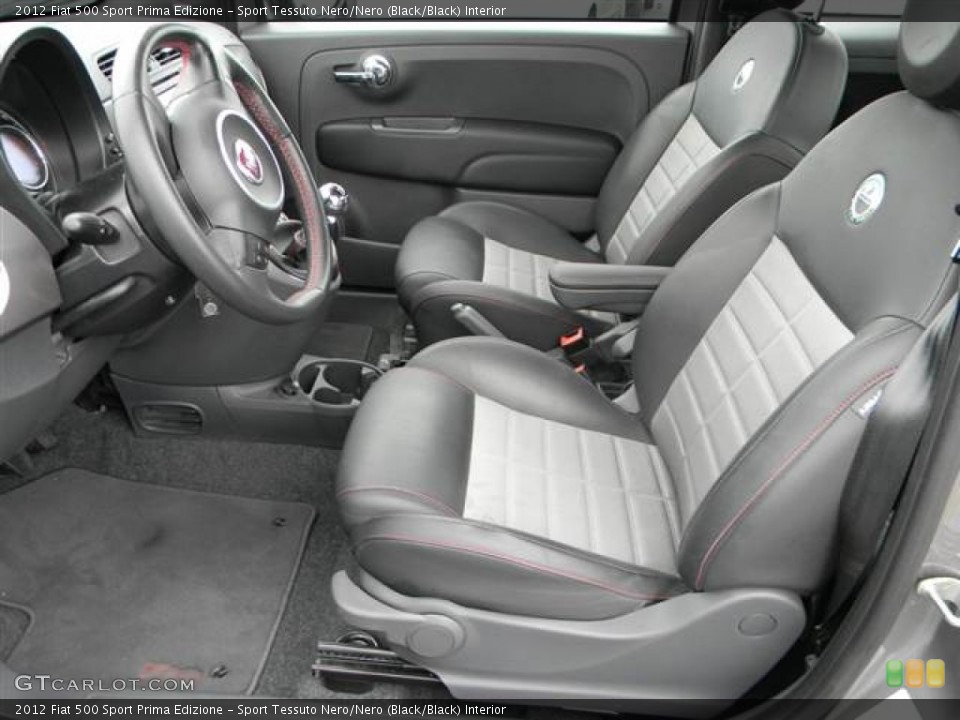 Sport Tessuto Nero/Nero (Black/Black) Interior Photo for the 2012 Fiat 500 Sport Prima Edizione #64998072