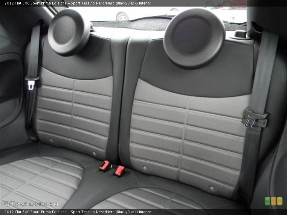 Sport Tessuto Nero/Nero (Black/Black) Interior Rear Seat for the 2012 Fiat 500 Sport Prima Edizione #64998105