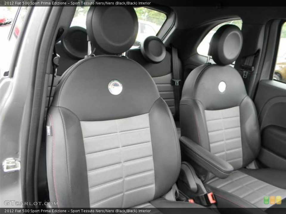 Sport Tessuto Nero/Nero (Black/Black) Interior Photo for the 2012 Fiat 500 Sport Prima Edizione #64998158