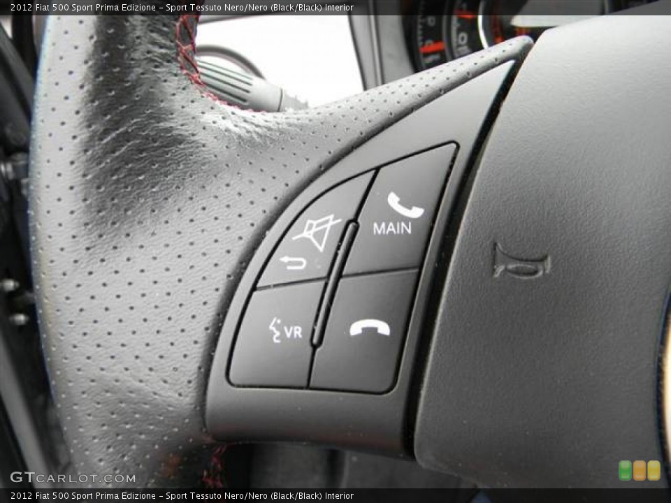 Sport Tessuto Nero/Nero (Black/Black) Interior Controls for the 2012 Fiat 500 Sport Prima Edizione #64998210