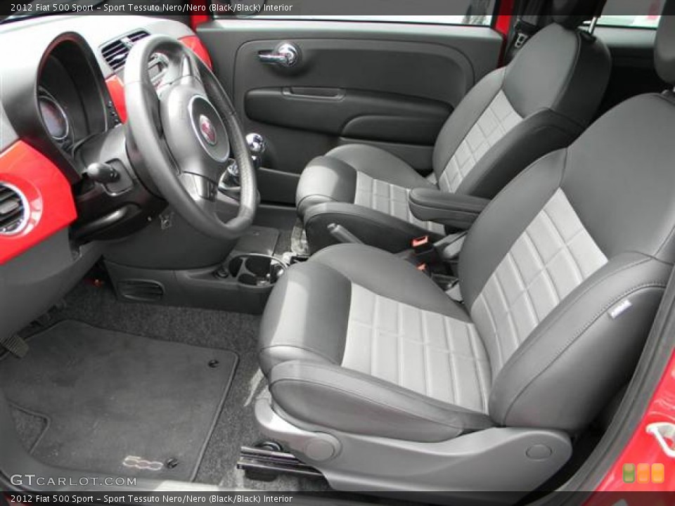 Sport Tessuto Nero/Nero (Black/Black) Interior Photo for the 2012 Fiat 500 Sport #64998274