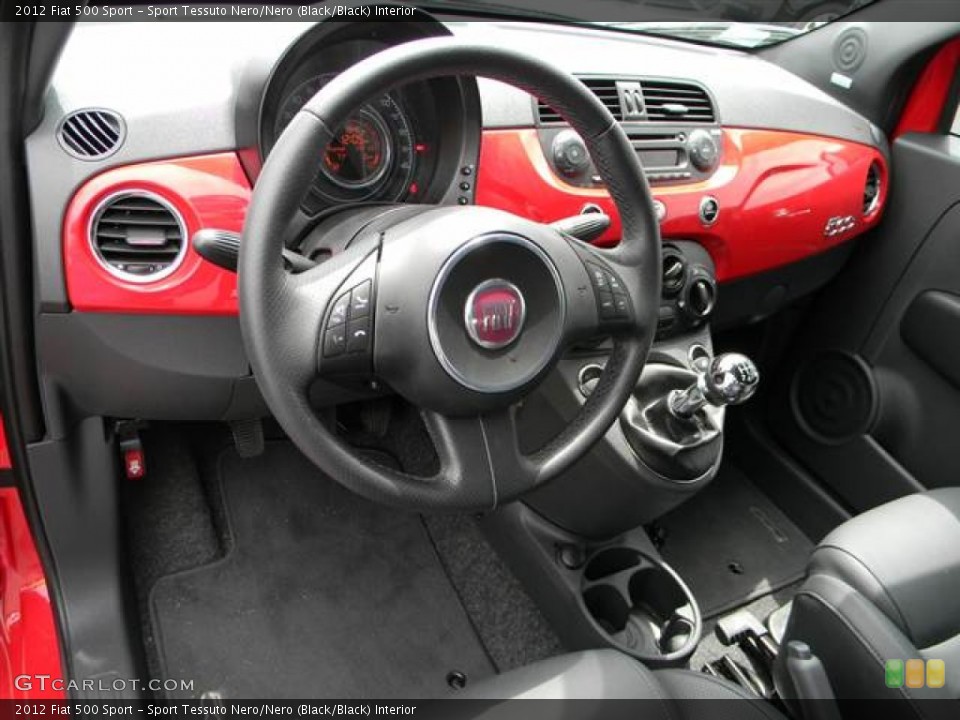 Sport Tessuto Nero/Nero (Black/Black) Interior Dashboard for the 2012 Fiat 500 Sport #64998283