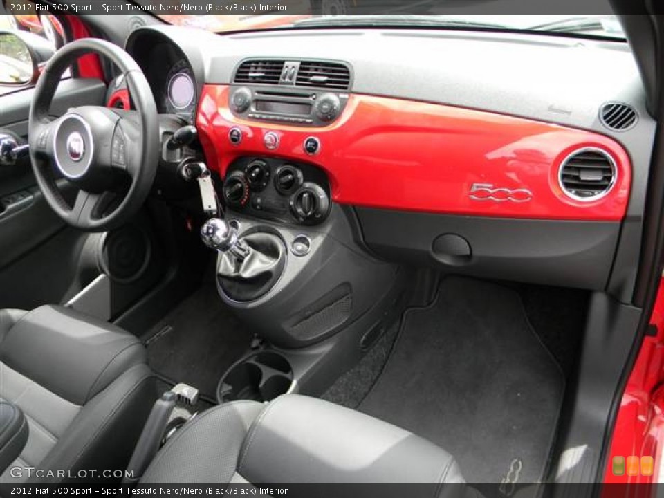 Sport Tessuto Nero/Nero (Black/Black) Interior Dashboard for the 2012 Fiat 500 Sport #64998332