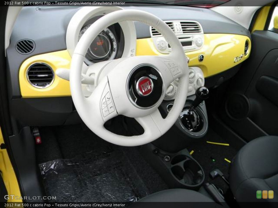 Tessuto Grigio/Avorio (Grey/Ivory) Interior Dashboard for the 2012 Fiat 500 c cabrio Pop #64999418
