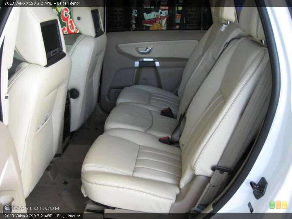 Beige Interior Rear Seat for the 2013 Volvo XC90 3.2 AWD #64999520