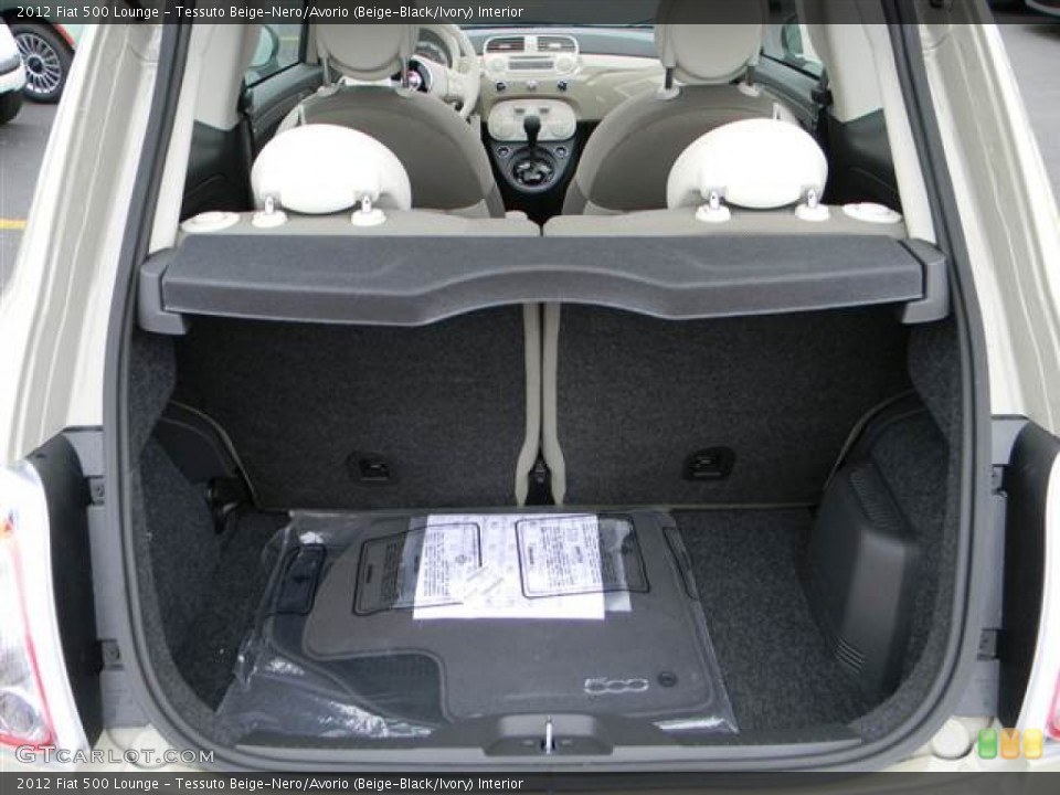 Tessuto Beige-Nero/Avorio (Beige-Black/Ivory) Interior Trunk for the 2012 Fiat 500 Lounge #64999730