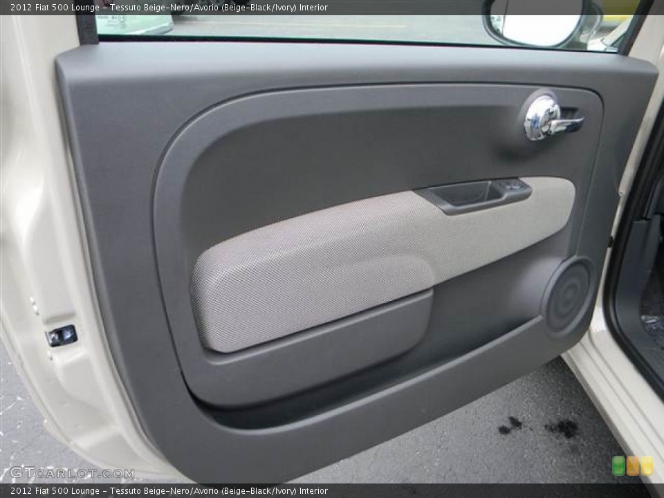 Tessuto Beige-Nero/Avorio (Beige-Black/Ivory) Interior Door Panel for the 2012 Fiat 500 Lounge #64999782