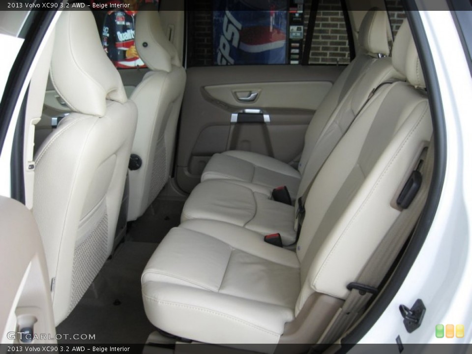 Beige Interior Rear Seat for the 2013 Volvo XC90 3.2 AWD #65000359