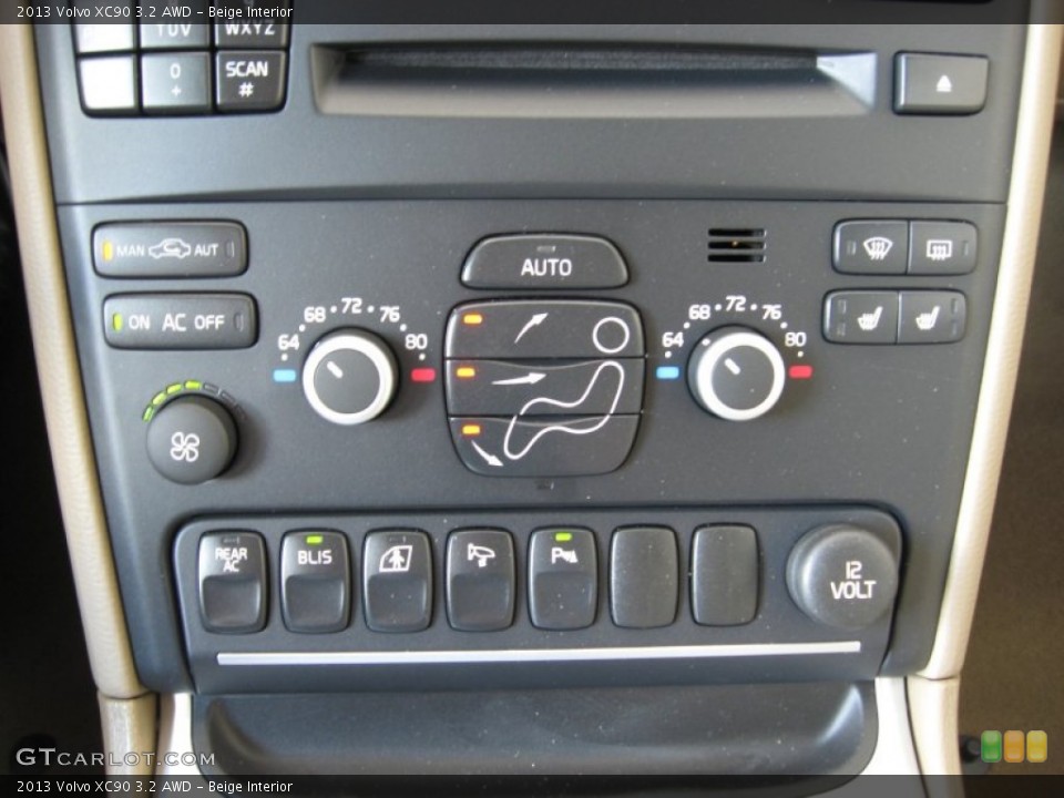 Beige Interior Controls for the 2013 Volvo XC90 3.2 AWD #65000451
