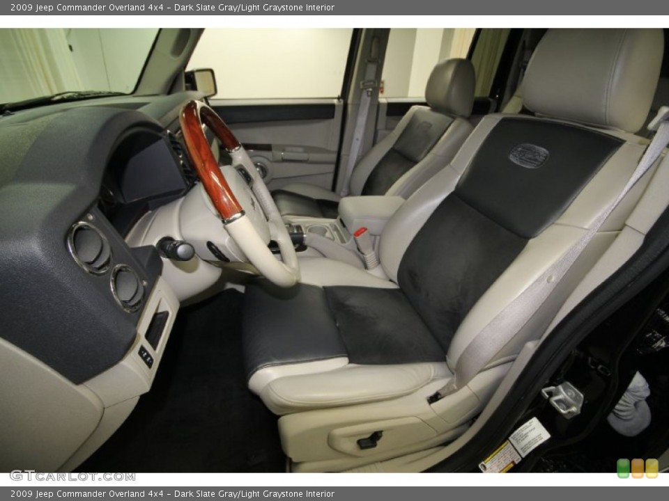 Dark Slate Gray/Light Graystone Interior Front Seat for the 2009 Jeep Commander Overland 4x4 #65001605
