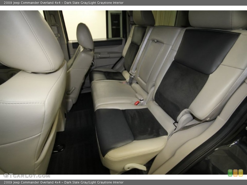Dark Slate Gray/Light Graystone Interior Rear Seat for the 2009 Jeep Commander Overland 4x4 #65001708