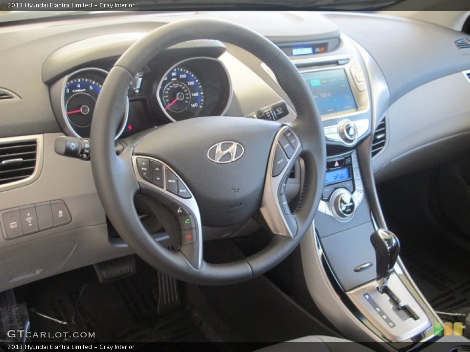Gray Interior Steering Wheel for the 2013 Hyundai Elantra Limited #65001905