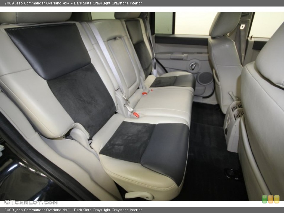 Dark Slate Gray/Light Graystone Interior Rear Seat for the 2009 Jeep Commander Overland 4x4 #65001954