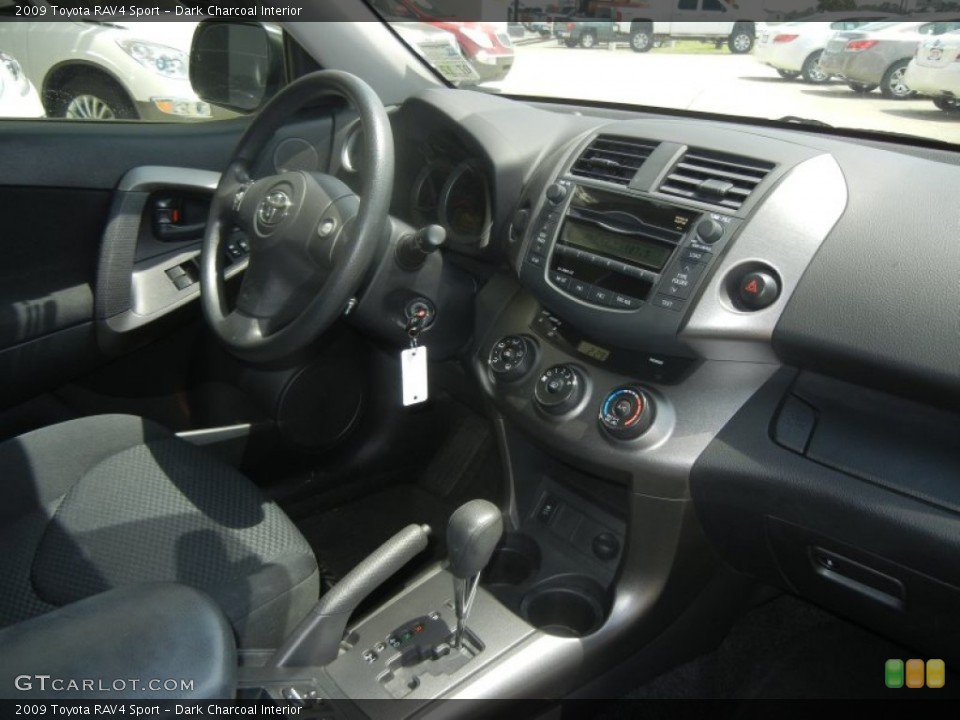 Dark Charcoal Interior Dashboard for the 2009 Toyota RAV4 Sport #65008038