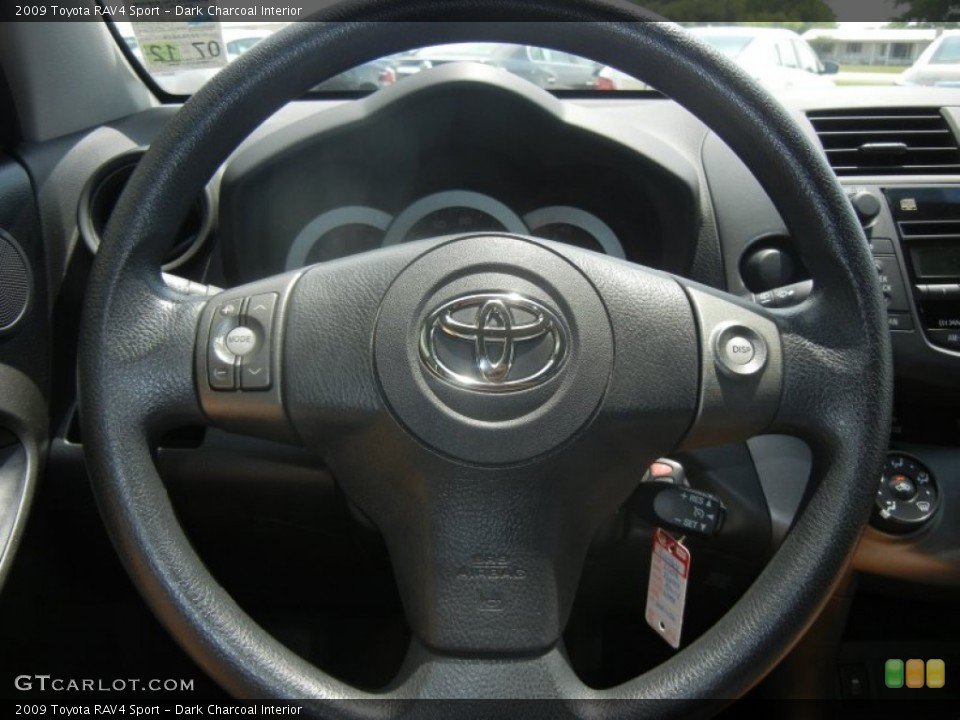 Dark Charcoal Interior Steering Wheel for the 2009 Toyota RAV4 Sport #65008125