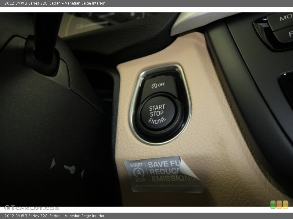 Venetian Beige Interior Controls for the 2012 BMW 3 Series 328i Sedan #65008188