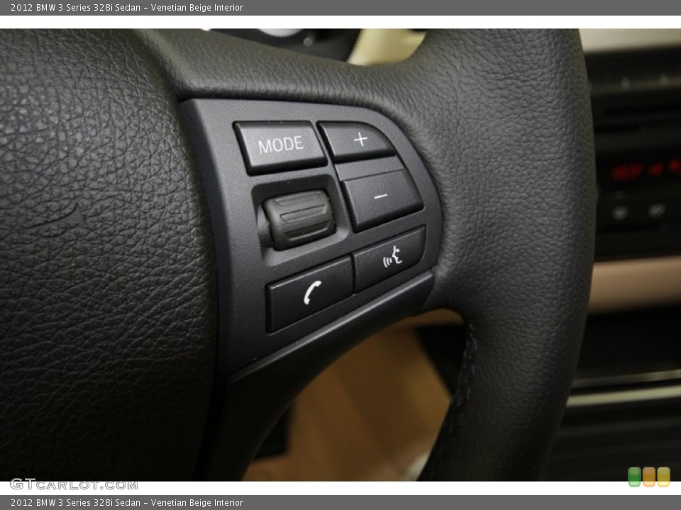 Venetian Beige Interior Steering Wheel for the 2012 BMW 3 Series 328i Sedan #65008194