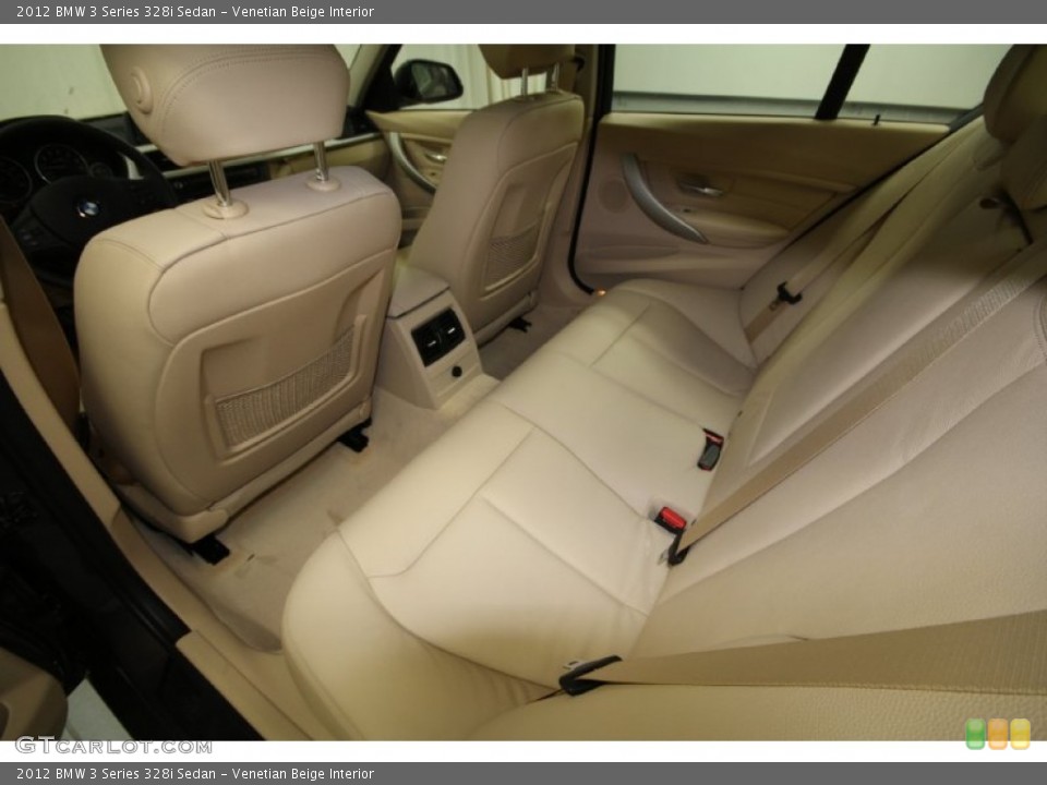 Venetian Beige Interior Rear Seat for the 2012 BMW 3 Series 328i Sedan #65008212