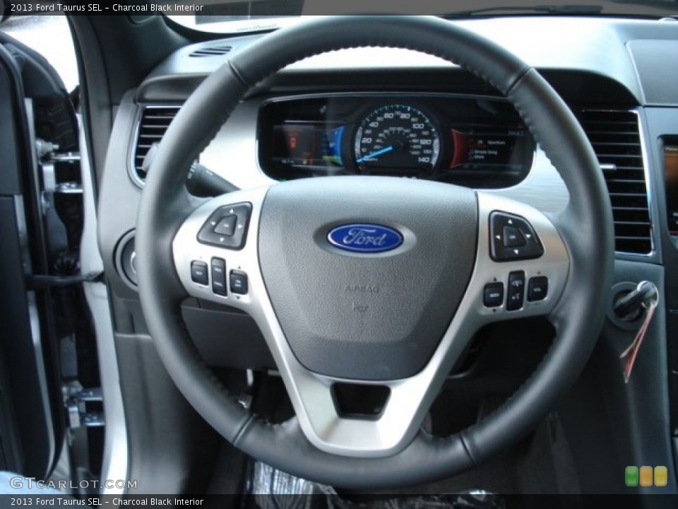 Charcoal Black Interior Steering Wheel for the 2013 Ford Taurus SEL #65008233