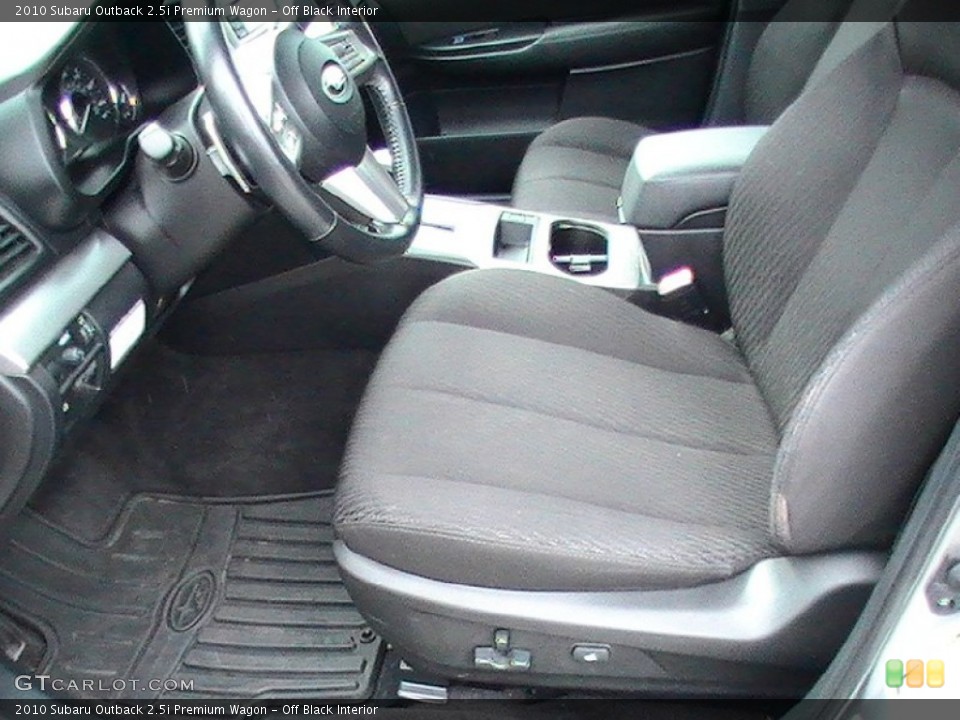 Off Black Interior Photo for the 2010 Subaru Outback 2.5i Premium Wagon #65010678