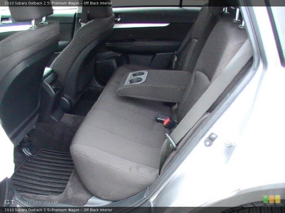 Off Black Interior Rear Seat for the 2010 Subaru Outback 2.5i Premium Wagon #65010690