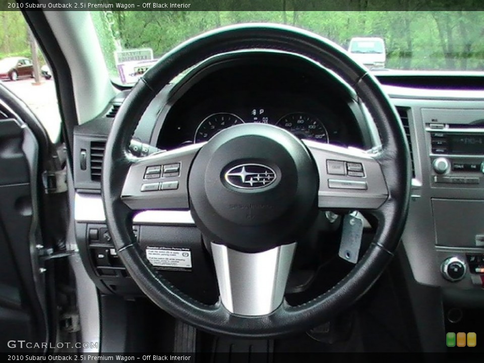 Off Black Interior Steering Wheel for the 2010 Subaru Outback 2.5i Premium Wagon #65010705