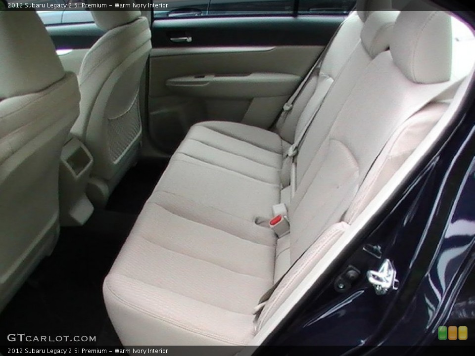 Warm Ivory Interior Rear Seat for the 2012 Subaru Legacy 2.5i Premium #65010894