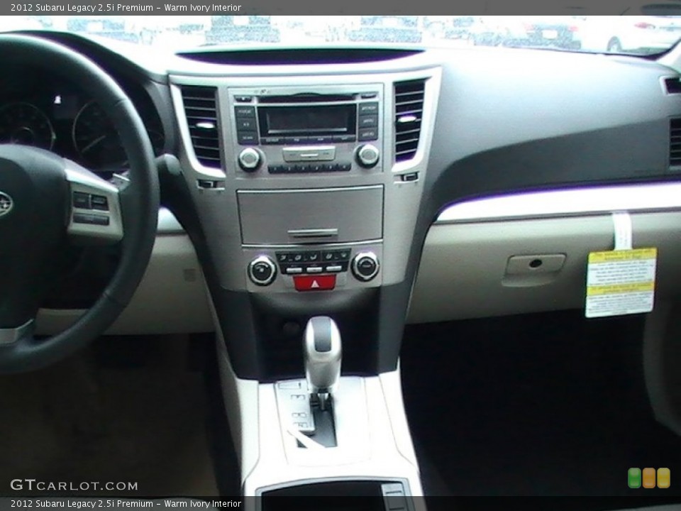 Warm Ivory Interior Dashboard for the 2012 Subaru Legacy 2.5i Premium #65010900