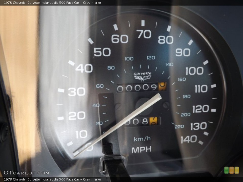 Gray Interior Gauges for the 1978 Chevrolet Corvette Indianapolis 500 Pace Car #65012181