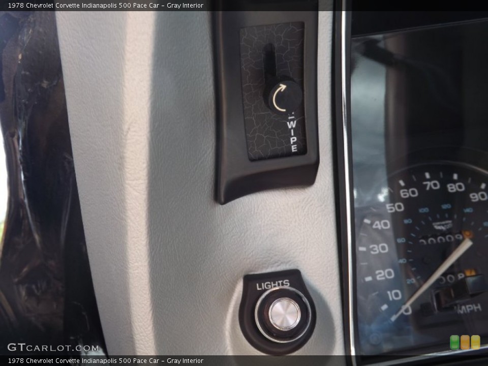 Gray Interior Controls for the 1978 Chevrolet Corvette Indianapolis 500 Pace Car #65012190
