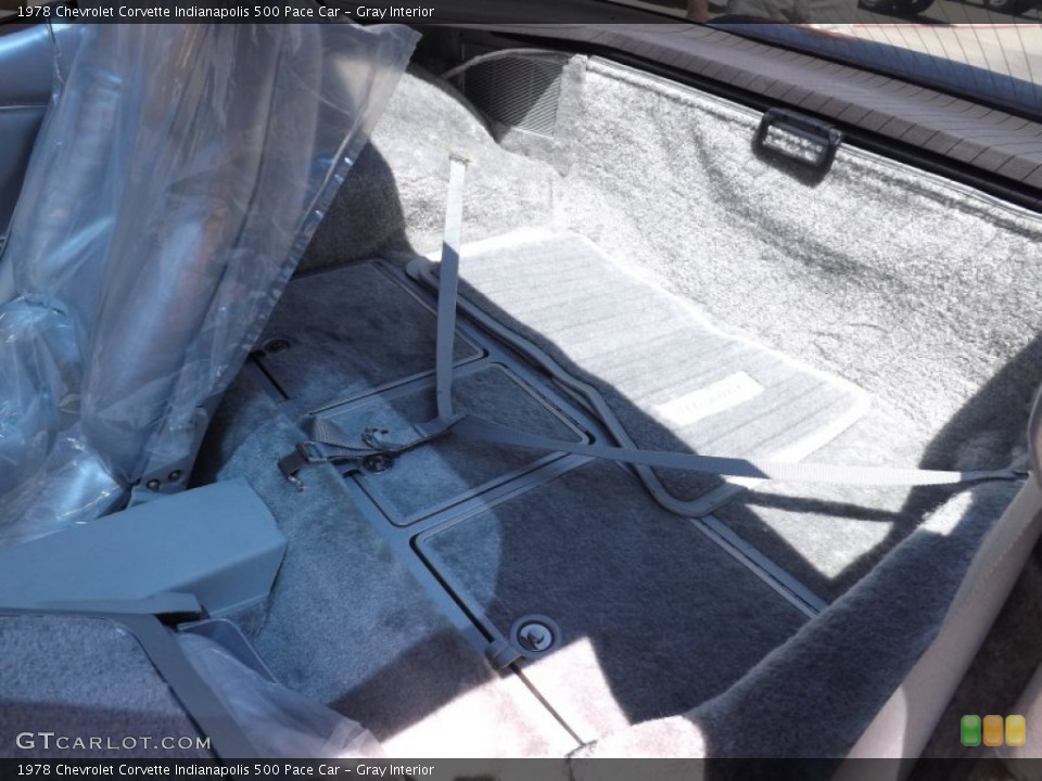 Gray Interior Trunk for the 1978 Chevrolet Corvette Indianapolis 500 Pace Car #65012226