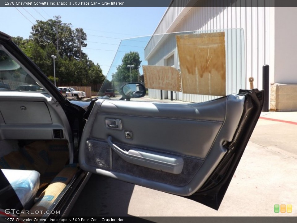 Gray Interior Door Panel for the 1978 Chevrolet Corvette Indianapolis 500 Pace Car #65012252