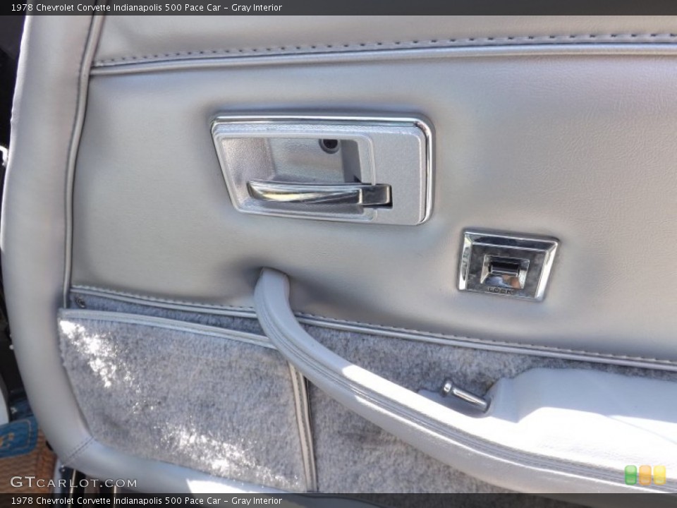 Gray Interior Controls for the 1978 Chevrolet Corvette Indianapolis 500 Pace Car #65012259
